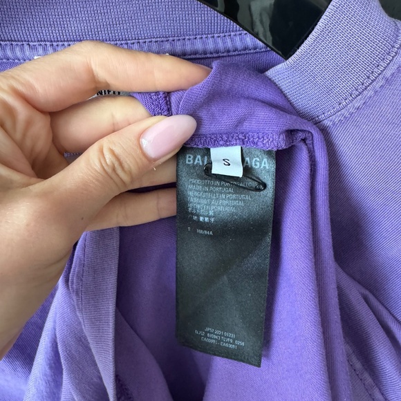 Purple washed Balenciaga Tee - Picture 4 of 4